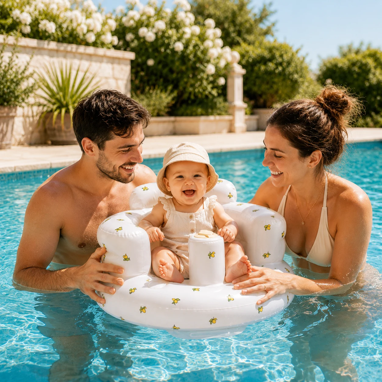 Bébé installé dans le fauteuil GLOOVI